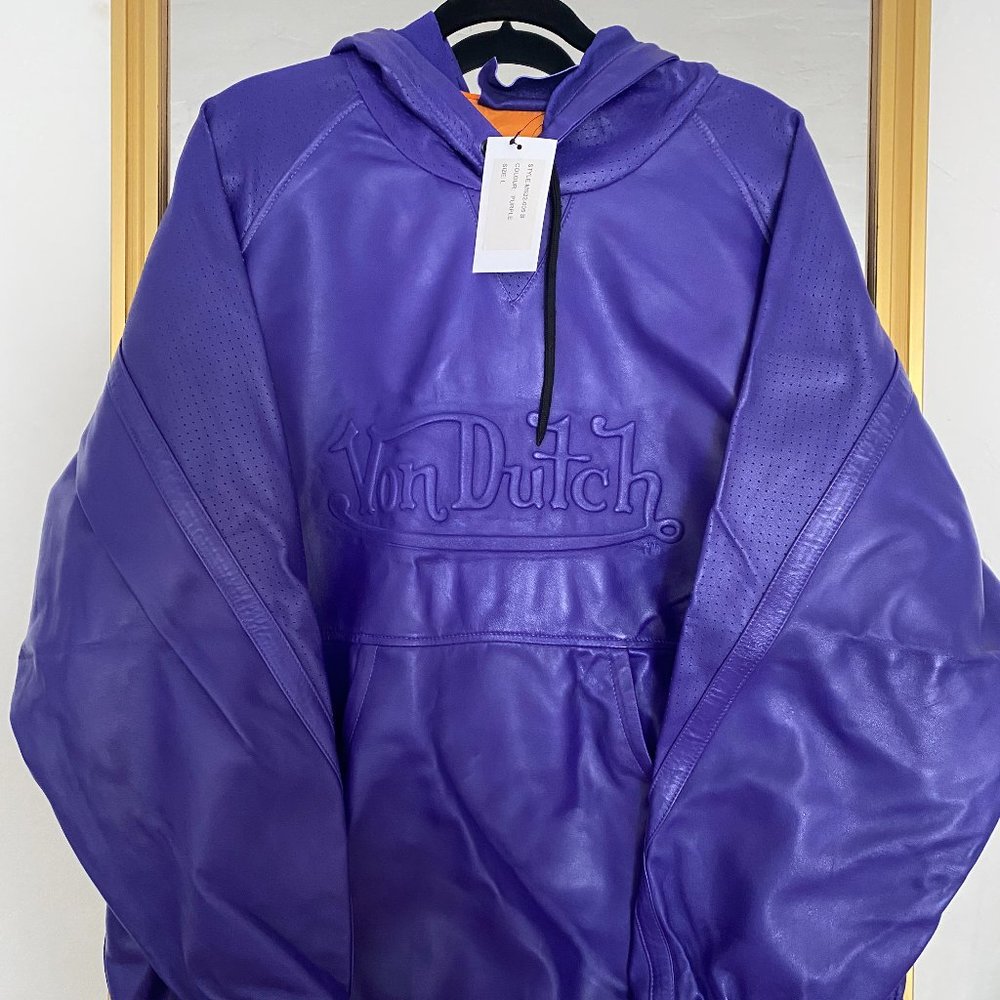 Von Dutch Paris Oversized Purple Hoodie
